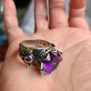 King baby studio crown ring sz 7 purple